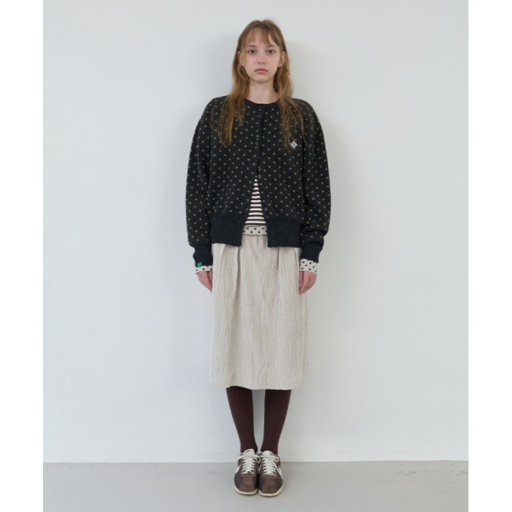 ノーコンテンツ 118. コーデュロイミディスカート_アイボリー