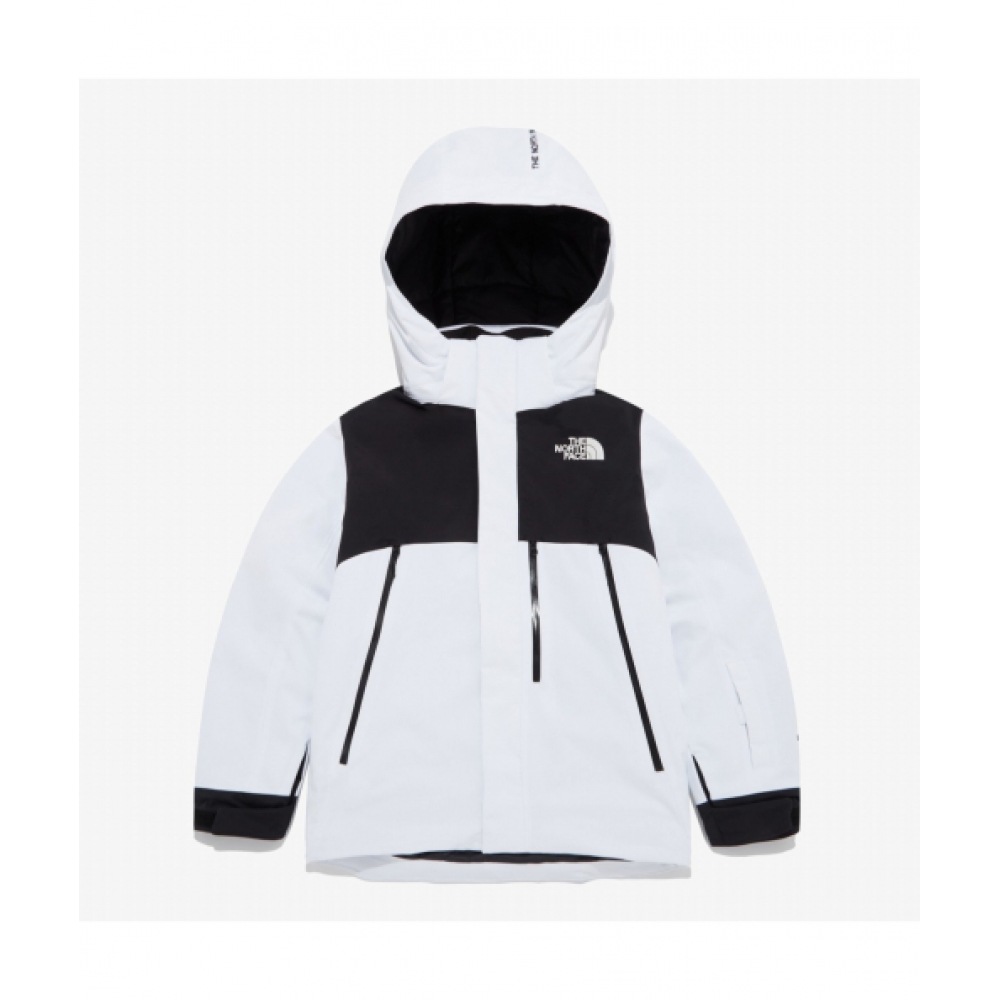 ザ・ノース・フェイス子供用ダウンヒールスキージャケット NJ2HQ54U_WHT