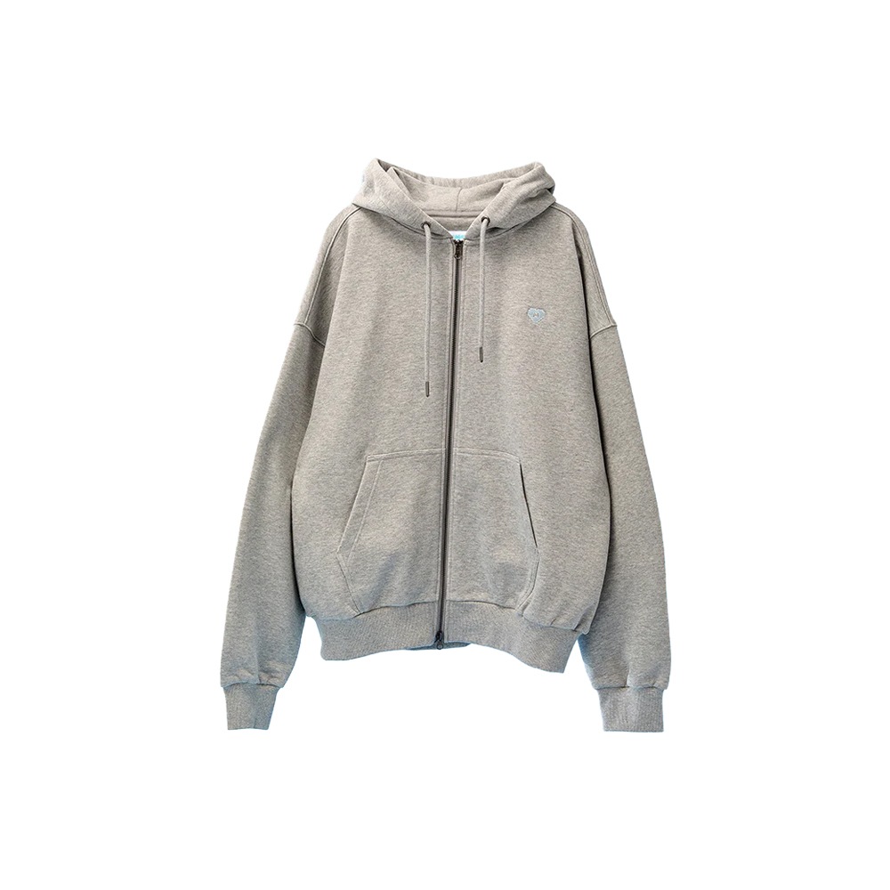 PLAVE MMMM HOODIE ZIP-UP / MELANGE GRAY / グッズ / MMMM BABY ROOM POP-UP MD