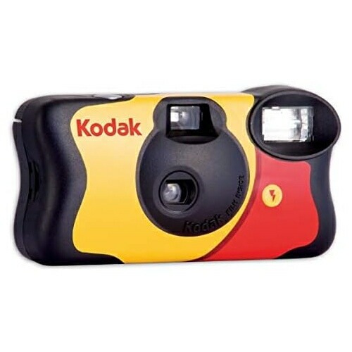 【3個セット】kodak コダック レンズ付きフィルムカメラ FUNSAVER ファンセーバー フラッシュ800 27枚撮　使い捨てカメラ