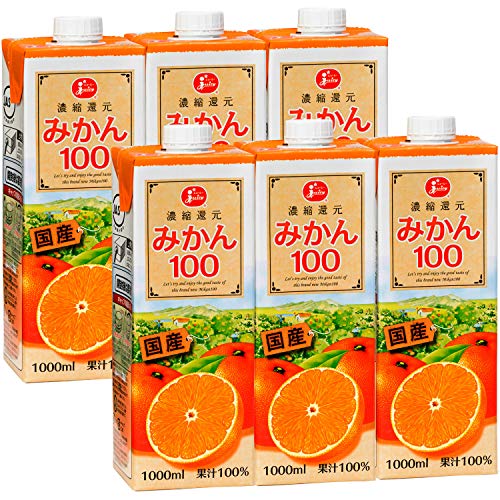 ジューシー みかん100 1000ml ×6個
