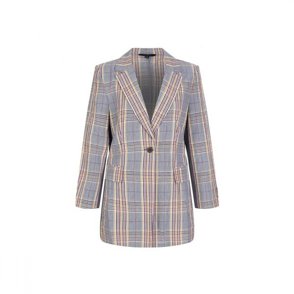 (ジョイナーズ) チェック柄ワンボタンジャケット_Jabu4-WJK140