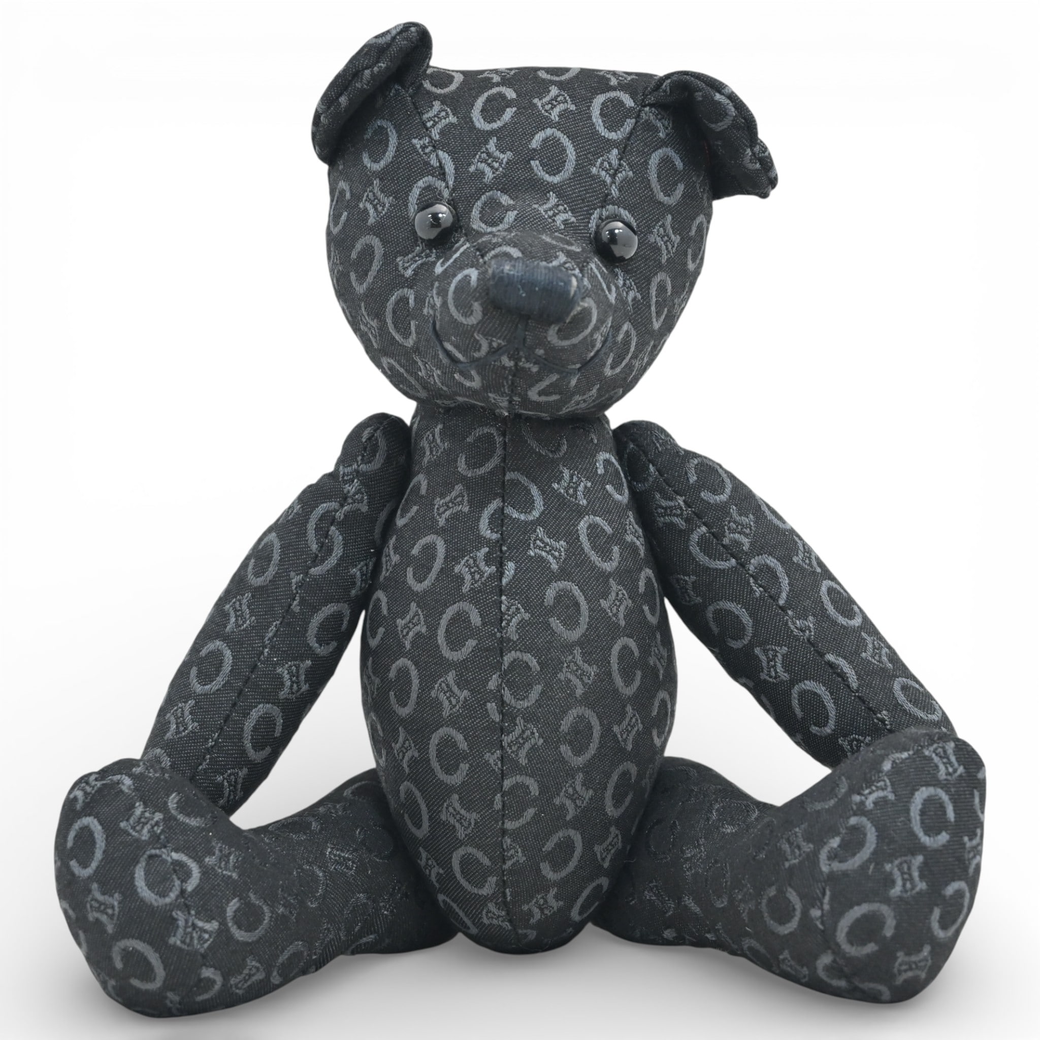 セリーヌ マカダム テディベア ぬいぐるみ ブラック Bランク ce0605cc