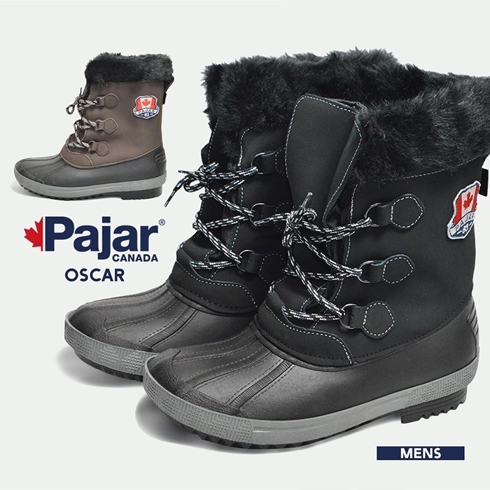 メンズ ブーツ 防水 あったかい 防寒 高機能 ビーンブーツ Pajar CANADA パジャール 男性 紳士 靴 アウトドア ィンターブーツ