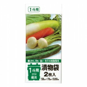 ジャパックス 漬物袋 1斗用（20L） 透明 2枚x10冊x12袋 TK02