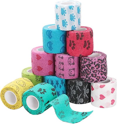 他サイト： 現役の獣医師監修 ペットフレックス 粘着包帯 伸縮包帯 犬 猫 バンテージ くっつく包帯(5cmx4.5m)の商品画像