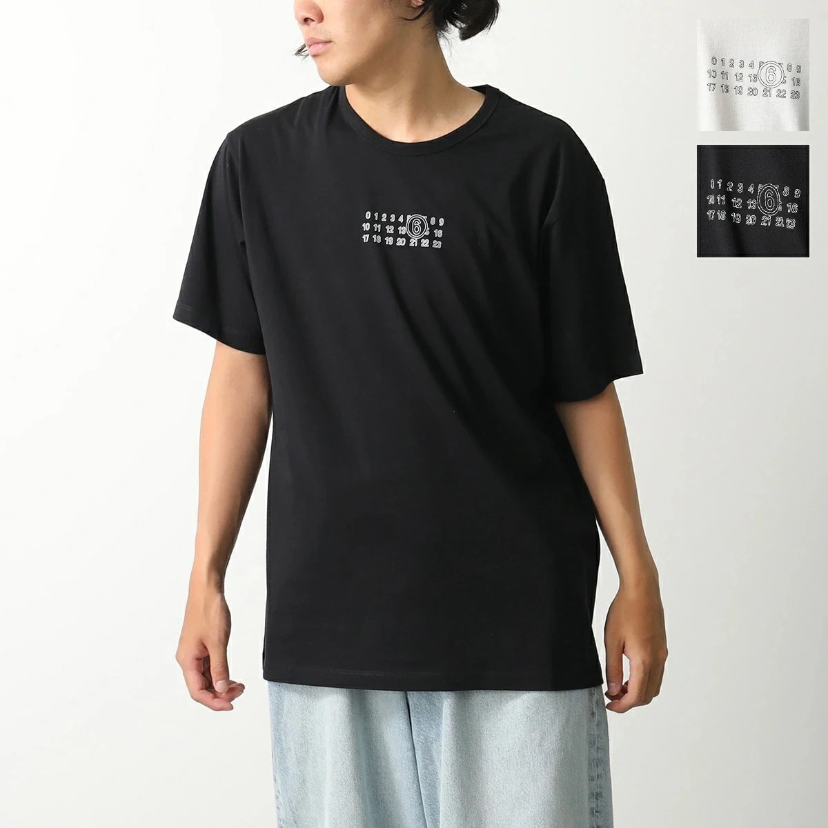 MM6 エムエムシックス メゾンマルジェラ Tシャツ SH0GC0057 S24312 メンズ 半袖 カットソー クルーネック カラー2色 SH0GC0057S24312900 【ts】