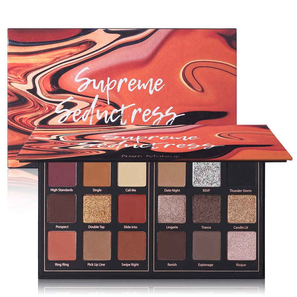 プリズムメイク マットアイシャドウパレット Pro 18色 色素沈着 きらめくアイシャドウパレットロングラスティングウォータープルーフ スモーキーパウダーコスメ ハロウィンメイクアップキット(01#