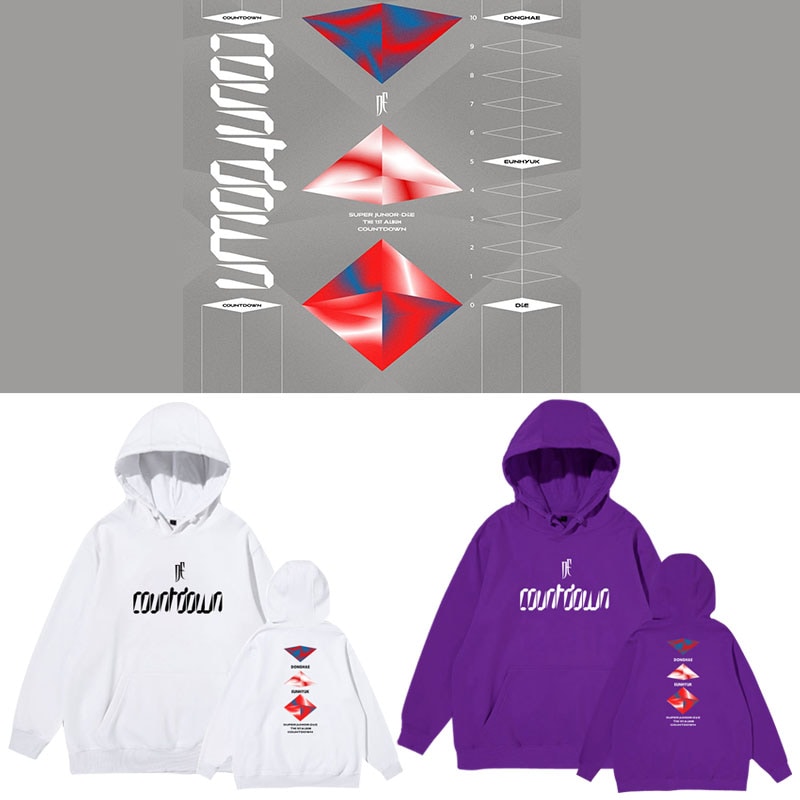 Super Juniord&e ウニョク ドンヘ アルバム Countdown サポート パーカー スウェットシャツ