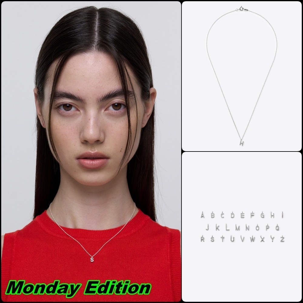 【Monday Edition】GLITTERING INITIAL NECLACE
