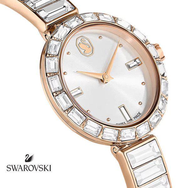 国内当日発送 時計 SWAROVSKI 5677484 Matrix クリスタル ブレスレット型 バングル 女性 メタル時計