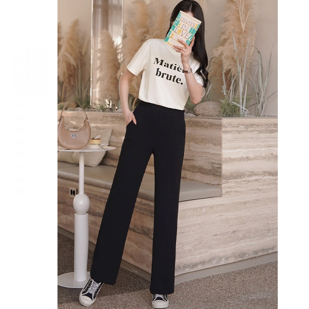 クリックアンドファニー クリーンマジック ストレートワイドスラックス[S,M,Lサイズ]