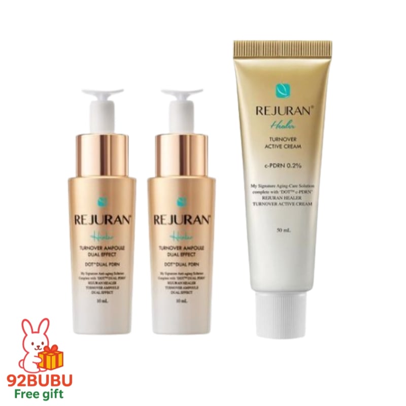 【人気 おすすめ保湿セット】 ターンオーバー アンプルデュオ10ml×2 + アクティブクリーム 50ml /30代/40代/輝き肌/高栄養/PDRN/キメケア/ツヤ /敏感肌/乾燥/基本スキンケア