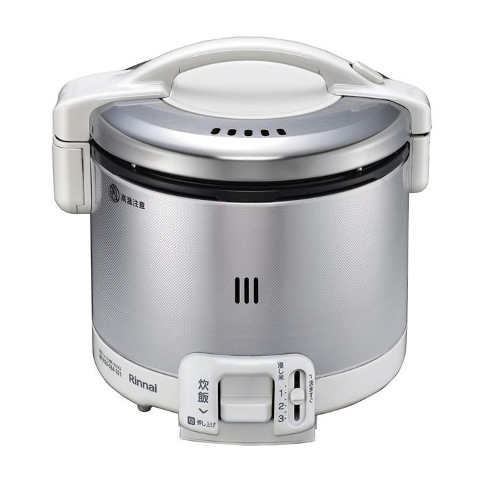 ガス炊飯器 こがまる 炊飯専用 3合 グレイッシュホワイト プロパンガス用 RR-030FS-A-W-LP
