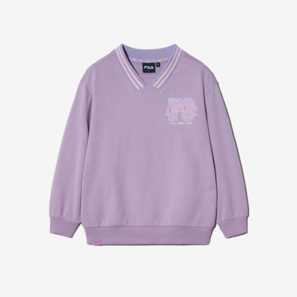 フィラ・キッズ Vネックヨーコ・スウェットシャツ (FK2POH1304XORD)