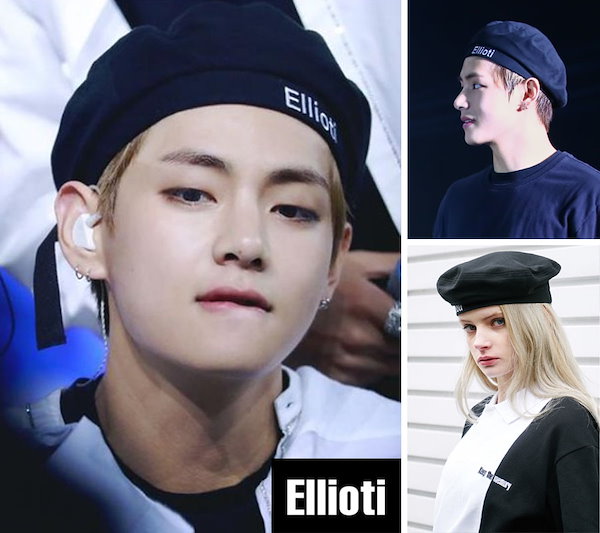 ●ELLIOTI● BERET JERSEY (黒) ベレー帽 BTS着用 日本未入荷 ○ELLIOTI○ BERET JERSEY (黒) ベレー帽 BTS着用 日本未入荷