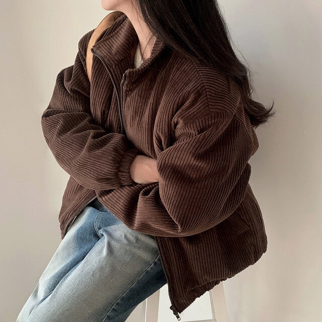 [Unisex]オーフェン コーデュロイ ダウン ジャケット - jk