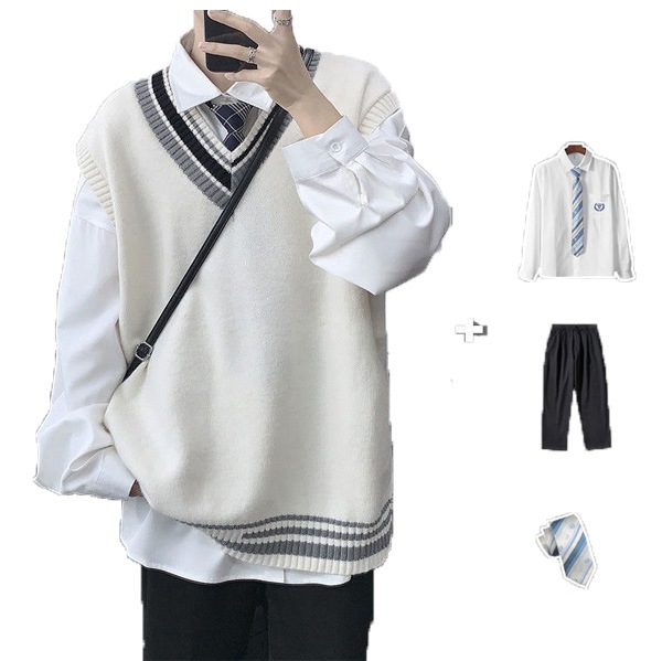 dk 制服 セット なんちゃって制服 セット制服 Vネック コスプレ 上下セット 制服 男子