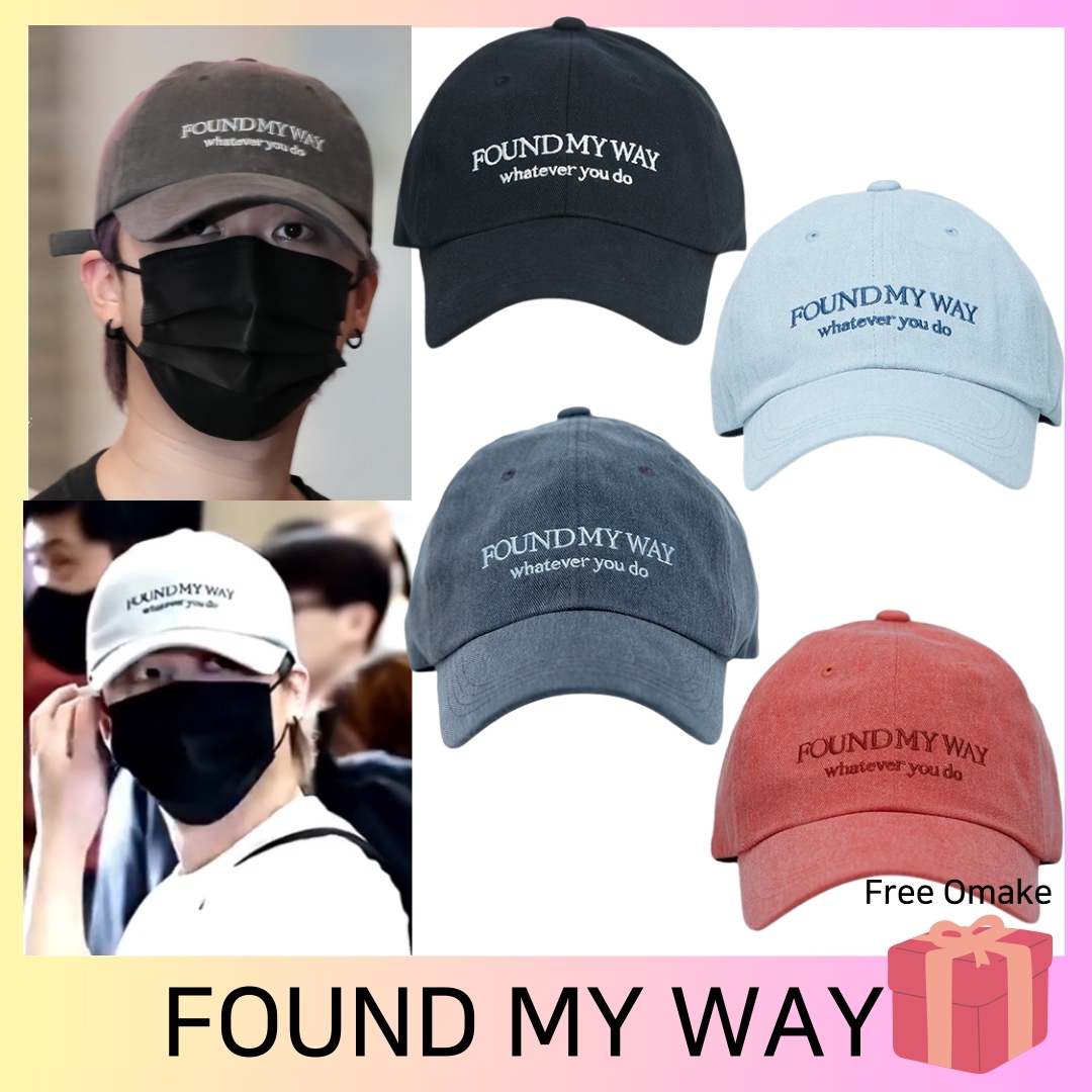 [STRAYKIDSチャンビン着用] Signature Lettering Logo Ball Cap 帽子 4色 韓国ファッション + FREE GIFT