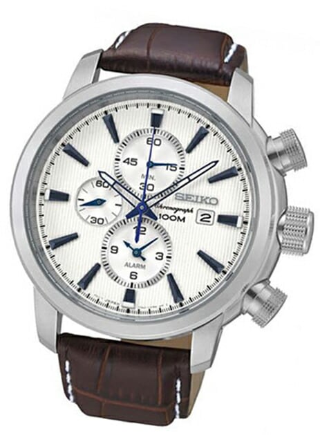 [10年保証] [訳あり品] [生産終了 希少海外モデル] [新品] SEIKO SNAF51P1 　セイコー クオーツ 　クロノグラフ 　100m防水