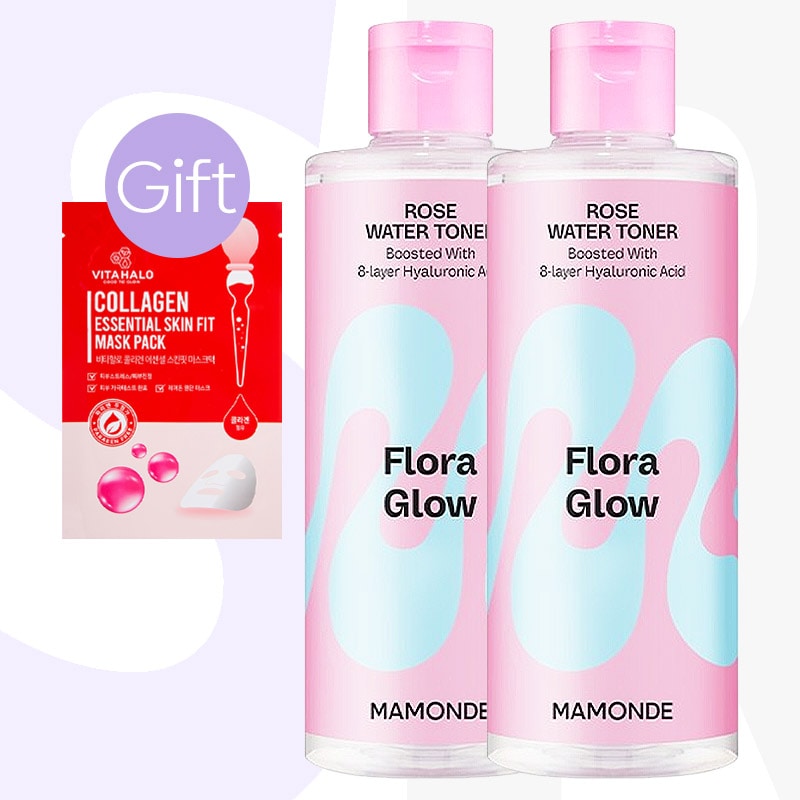 【正規品】フローラ グロー ローズ ウォーター トナー 500ml (2個)