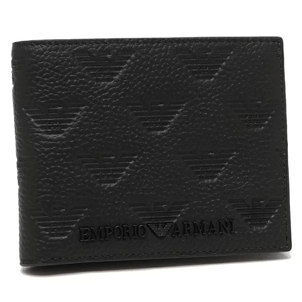 二つ折り財布 ブラック メンズ EMPORIO ARMANI YEM176 Y142V 81072
