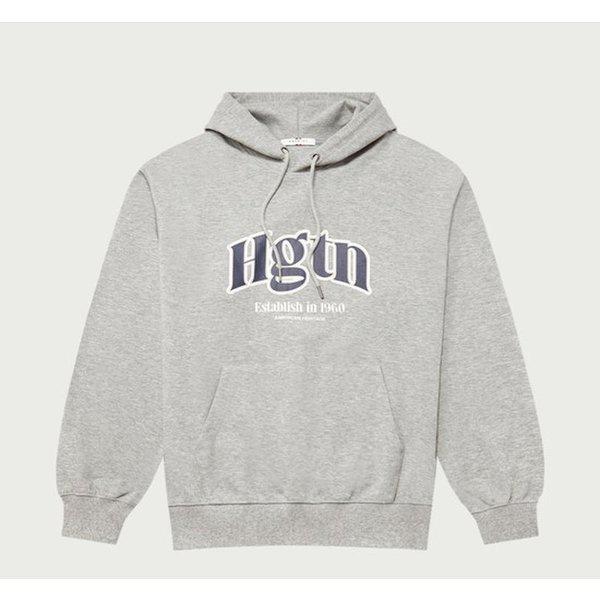 [モダインチョン]ダブルフェイスフロントビッグフードTシャツ_グレー10530-031-652-07-055_IC