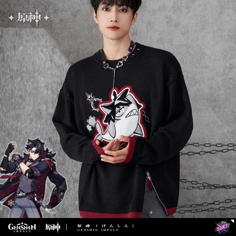 【プロ品質を極める!】原神 / リオセスリ インプレッションシリーズ / ニットカーディガン/セーター / Genshin Impact Wriothesley 莱欧斯利 げんしん コスプレ 2