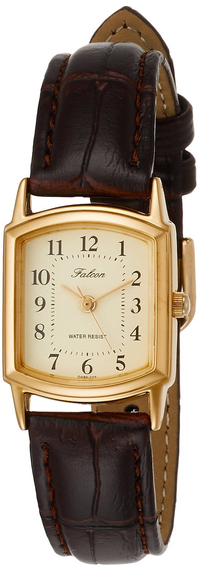 他サイト： [シチズン Q&Q] 腕時計 アナログ 防水 革ベルト QA69-103 レディース ゴールドの商品画像