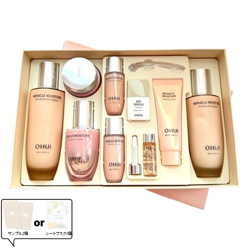 【韓国スキンケアギフト】ミラクルモイスチャー ピンクバリア 基礎化粧品4点セットスキン150ml＋乳液130ml＋美容液20ml＋クリーム30ml＋ミニサイズ5種付き