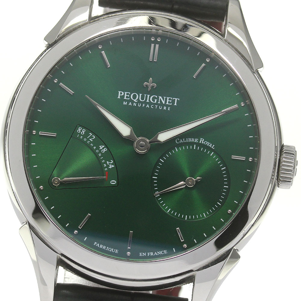 ペキネ Pequignet 9010193 マニュファクチュール リュー ロワイヤル パワーリザーブ 自動巻き メンズ _837602【中古】