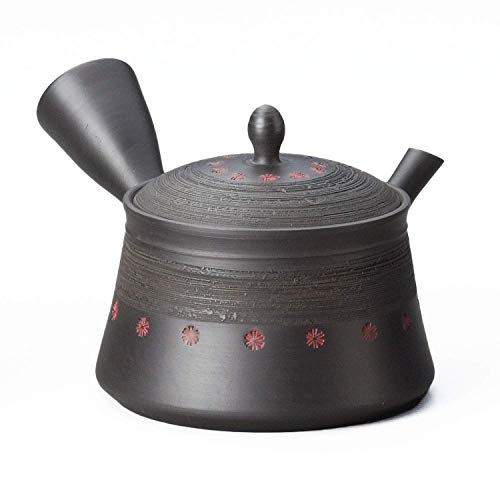 ヤマキイカイ(Yamakiikai) 玉光黒切立松皮印花 急須 M234 6,739円