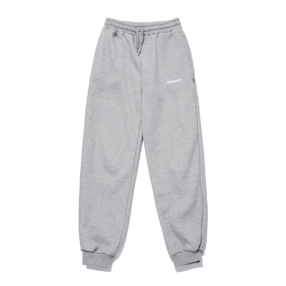 URBANAGEベーシックジョガートレーニングパンツ_メランジグレー