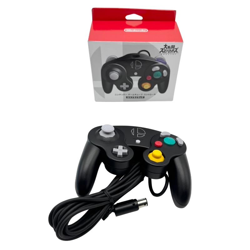 【中古 動作確認済】 ニンテンドー ゲームキューブ コントローラ スマブラブラック