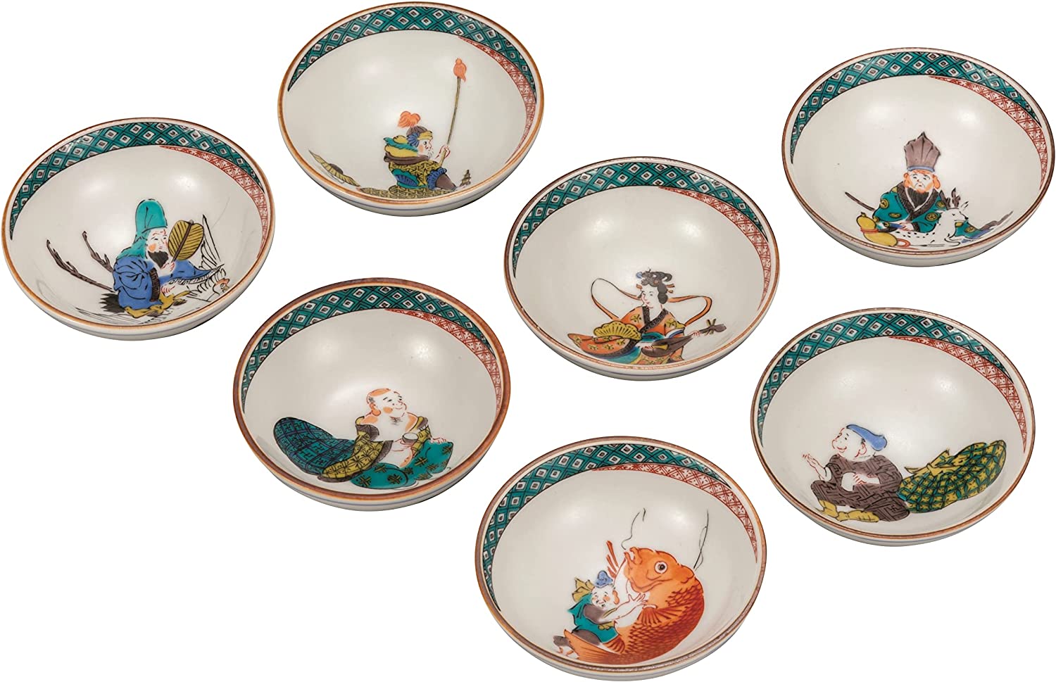 九谷焼 組盃 七福神 K7-1153 セット