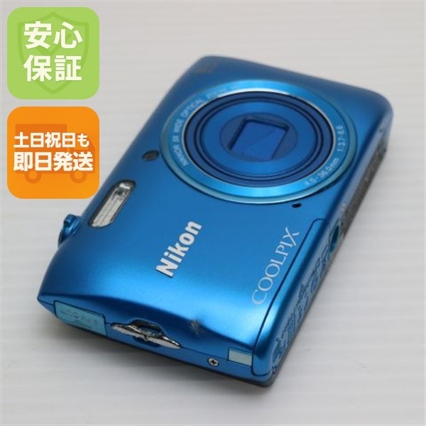 超美品 COOLPIX S3600 コバルトブルー デジカメ ニコン 147