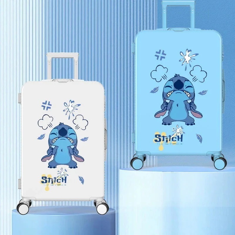【急速出荷!】ディズニーのスティッチ新型落書きスーツケース女性パスワードスーツケース男性大容量丈夫で長持ちする搭乗ケース