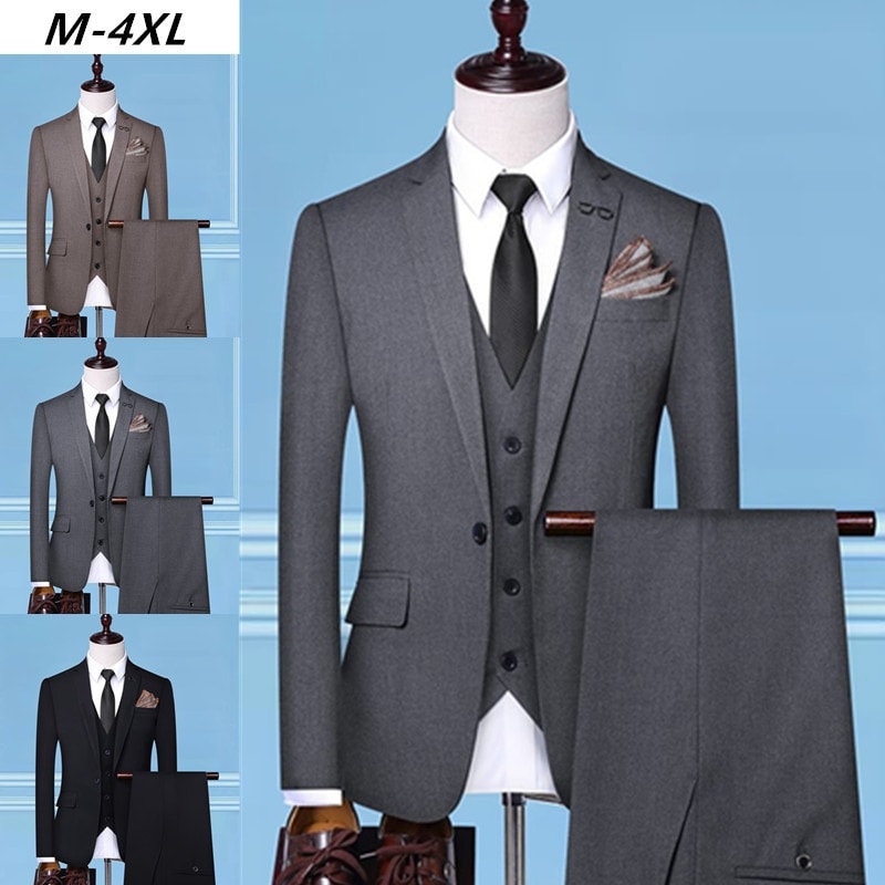 スーツ メンズ おしゃれ スーツセットアップ 3ピーススーツ ビジネススーツ 無地 スリム カジュアルスーツ フォーマルスーツ 洗える 紳士服 通勤 結婚式