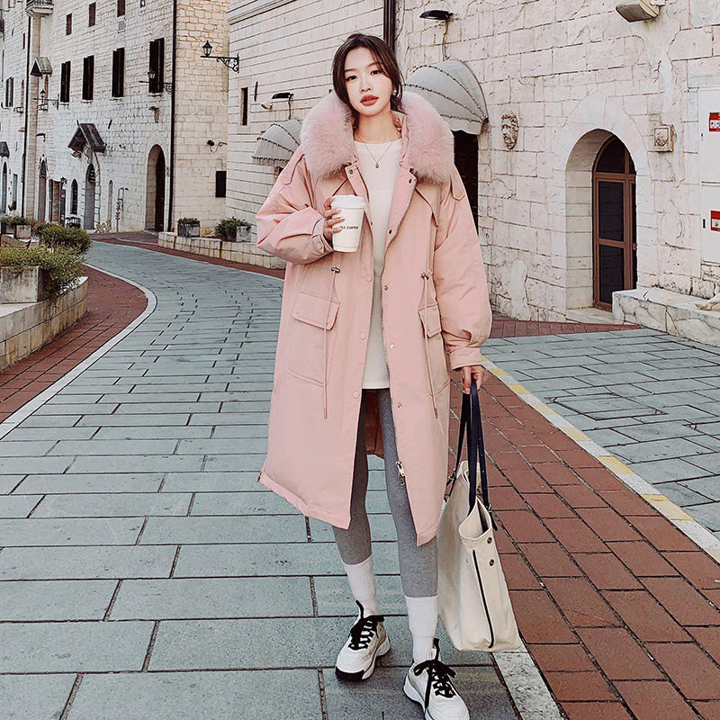 ダウンコート レディース ロング アウター きれいめ 秋冬 ファー 暖かい 防風 防寒 aライン 婦人服 ミセス サイドポケット 体型カバー おしゃれ 羽織 アウター ベンチコート OceanMap