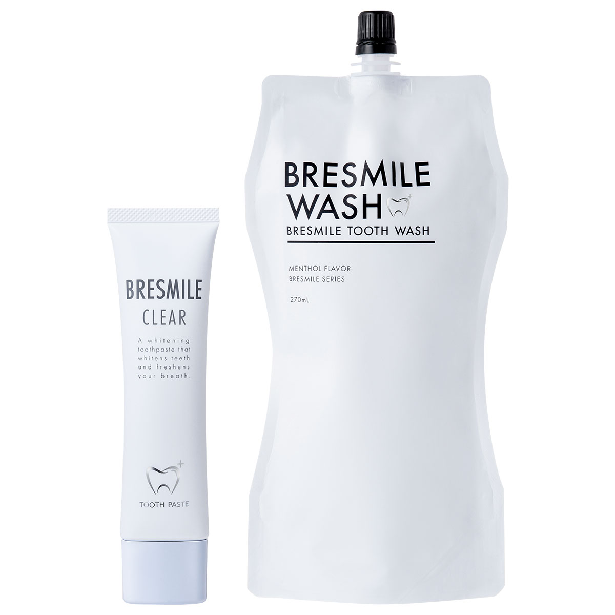 医薬部外品 ブレスマイルクリア 60g 1本 ウォッシュ 270mL 1袋 マウスウォッシュ 薬用歯みがき粉 歯磨き粉 ホワイトニング はみがき粉 メガ割 メガ割商品 セルフ 人気 口内洗浄液 洗口液