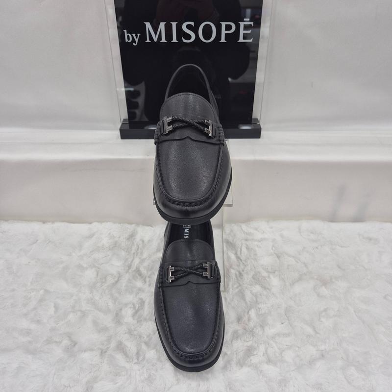 By 男性 クラシック カジュアル ローファー 122HT317DY203 BLACK 3 JJ