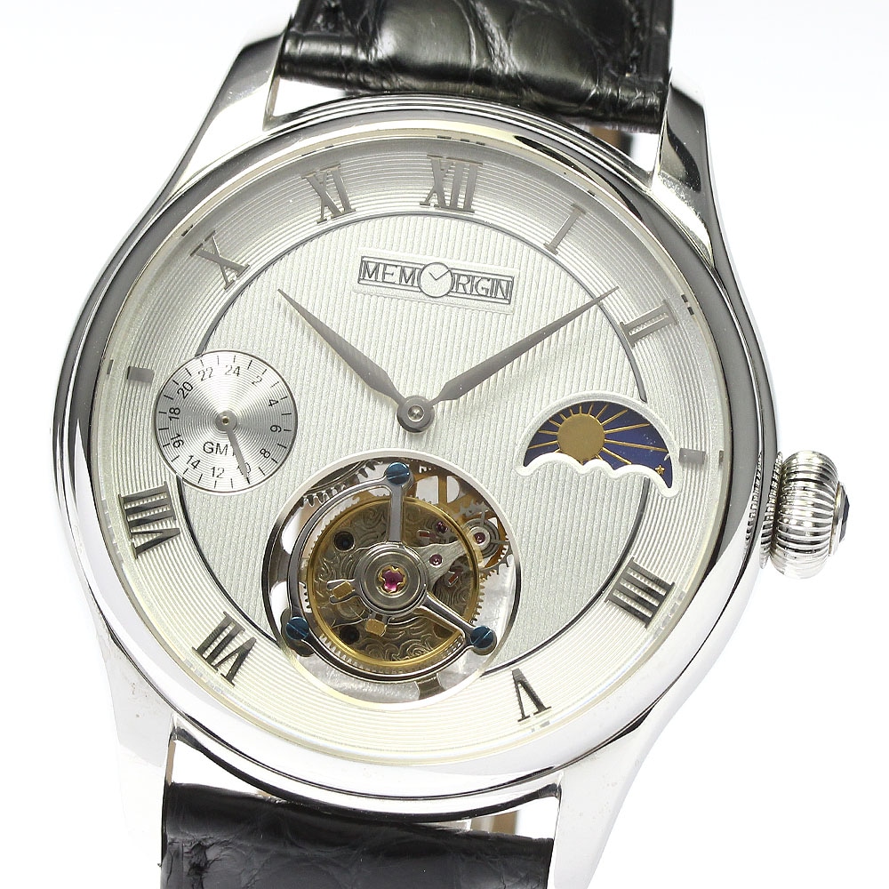 メモリジン MEMORIGIN MO1001G ナビゲーター トゥールビヨン 手巻き メンズ 良品 _803815【中古】