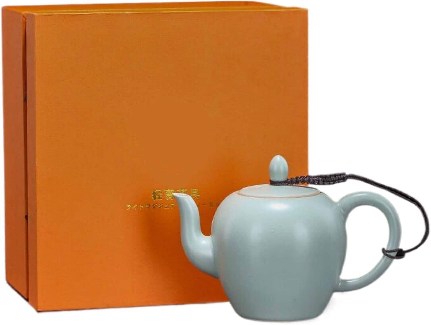 天青汝窑西施茶壶 セラミックウォーターケトル单壶磁器茶注入カップ陶瓷功夫茶具