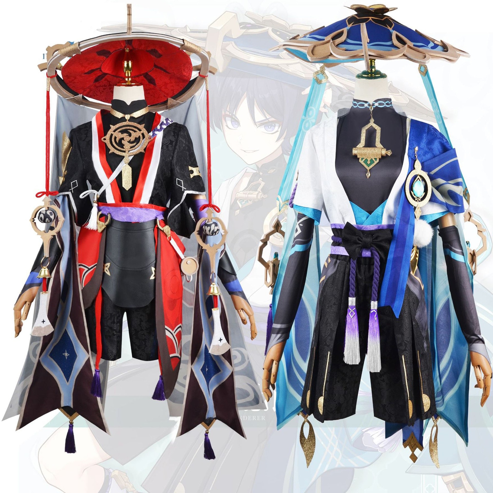 放浪者 くにくずし ほうろうしゃ 原神 Scaramouche コスプレ Genshin セットアップ 散兵 流浪者