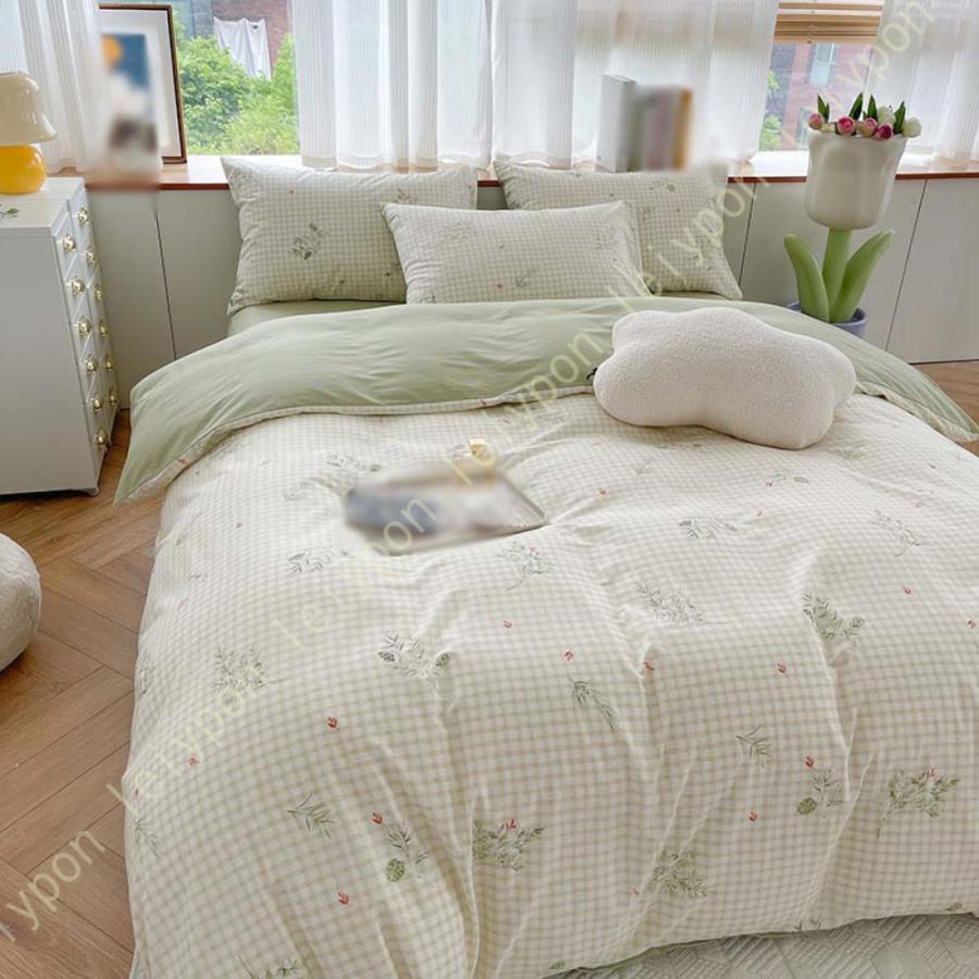 シングル 花柄 新生活 超可愛い 韓国風 姫系 オシャレ 4点セット 四季通用 フラットシーツ セミダブル 掛け布団カバー 夏春秋冬 3点セット 少女 枕カバー