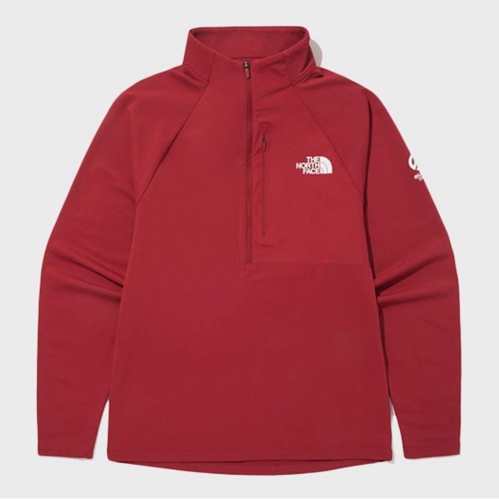ザノースフェイス [ノースフェイス] メンズサミットマカルロングスリーブジップTシャツ NT7LQ50C_RED