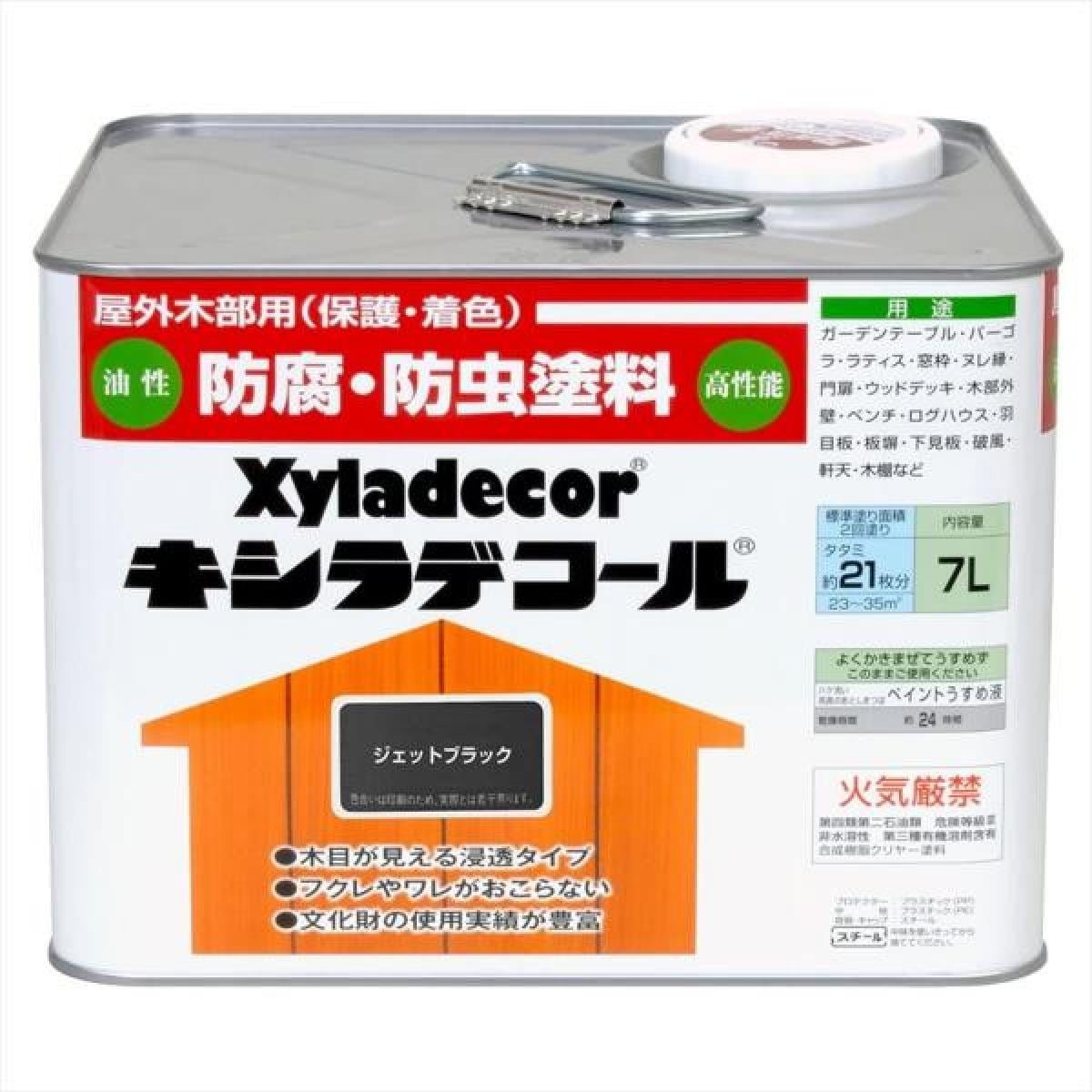 大阪ガスケミカル キシラデコール #112ジェットブラック 7L 　油性 屋外用 防腐・防虫 塗料 補修用品 住宅資材