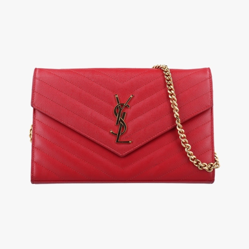 モノグラムレッドキャビアスキン377828製番不明中古