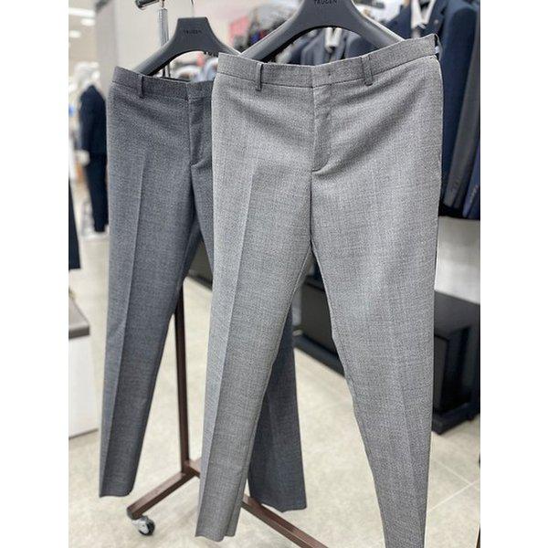 男性ウエスト40インチのモ混紡夏のスーツパンツストレートウールパンツ2色_JK