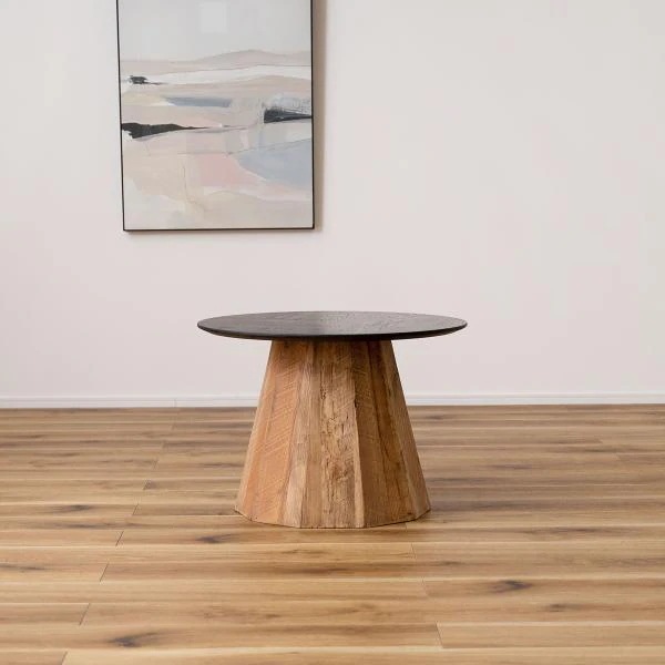 センターテーブル 丸 北欧 おしゃれ モダン 木製 天然木 リビング ソファサイド サイドテーブル 円形 デザイン シック スタイリッシュ かっこいい シンプル